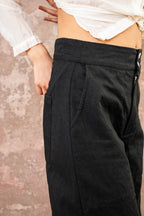 flare pants cotton twill