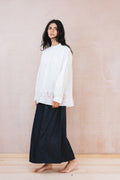 flowers button thru shirt kilberry cotton