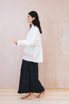 flowers button thru shirt kilberry cotton