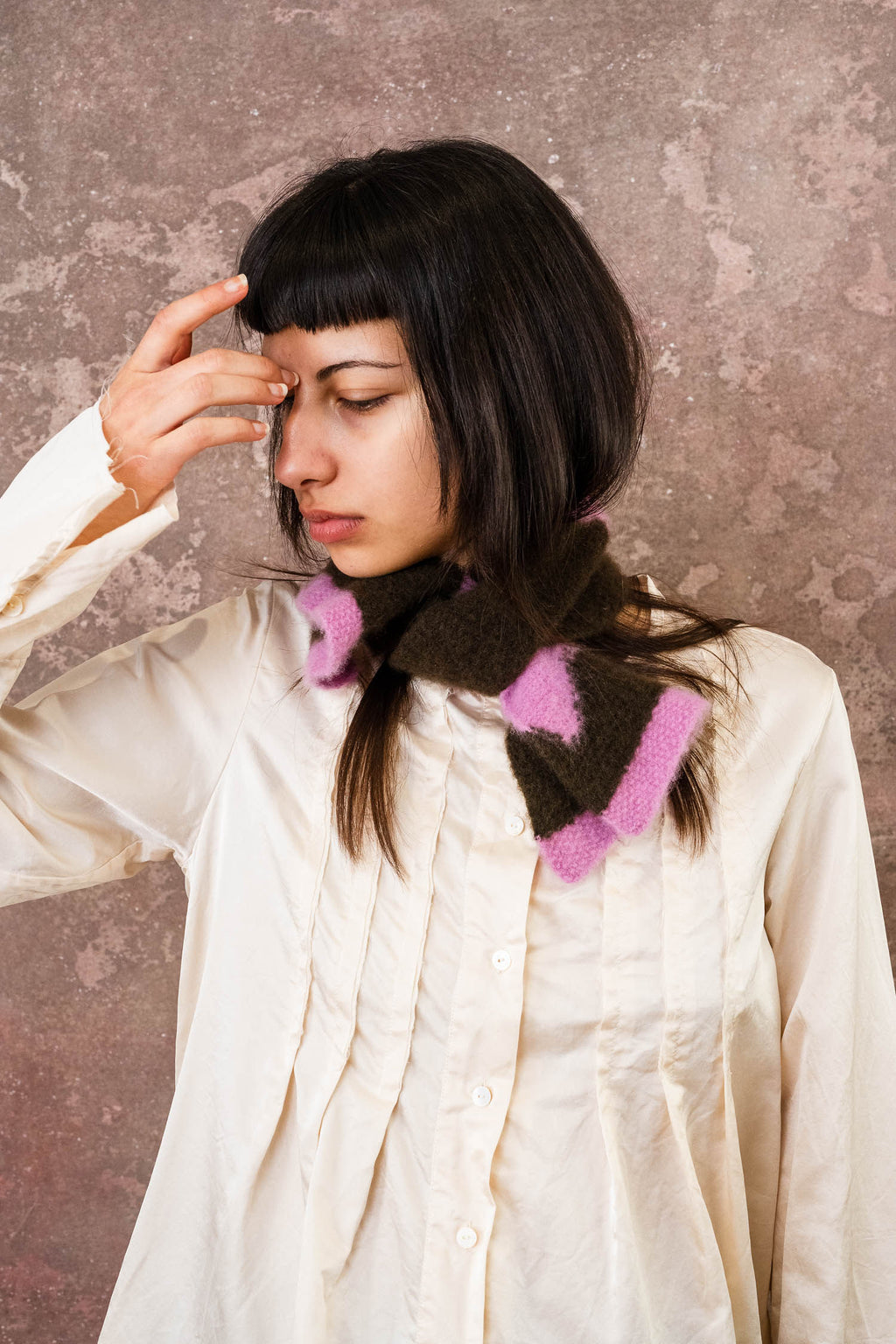 flower scarf cashmere