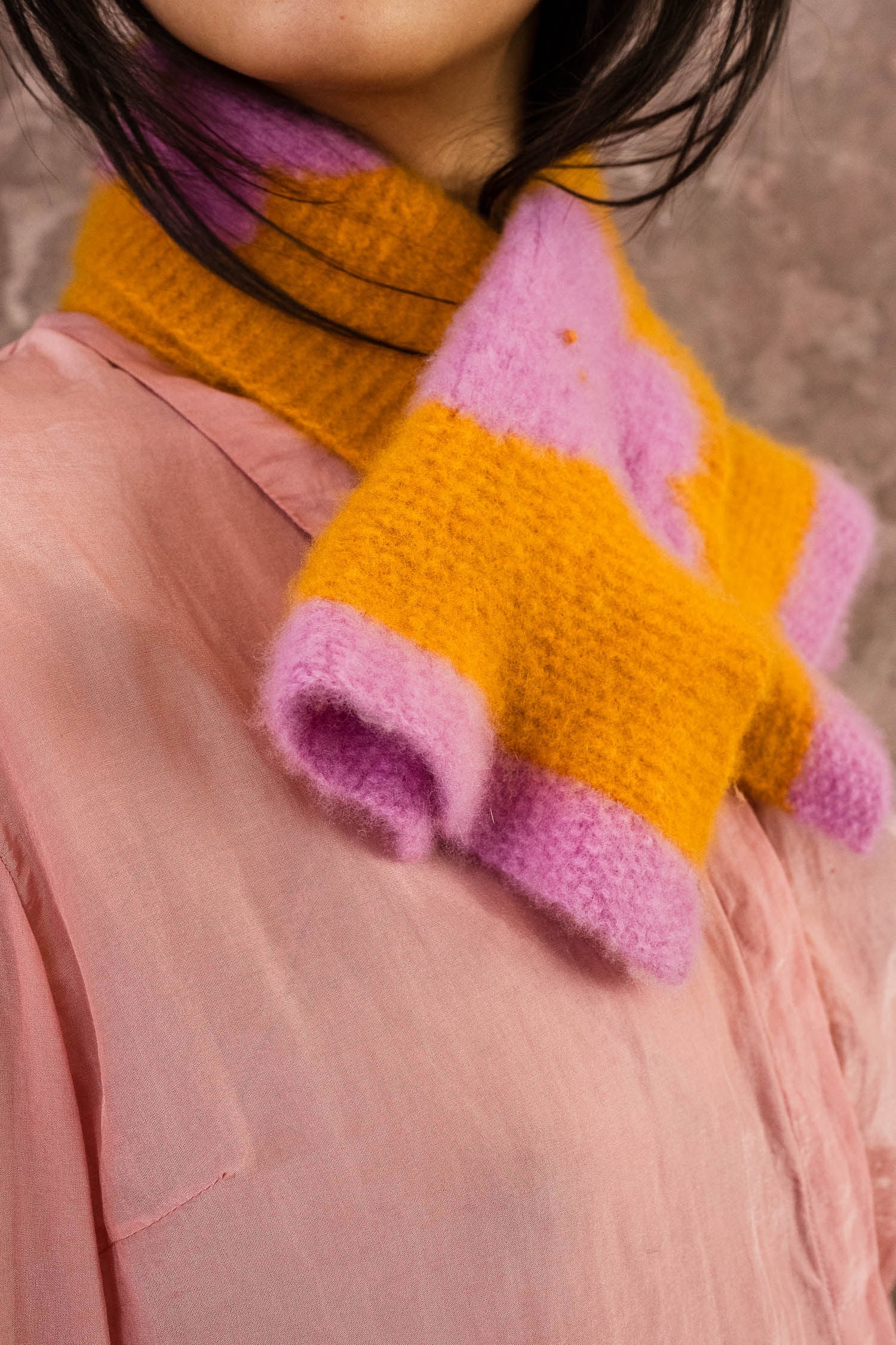 flower scarf cashmere