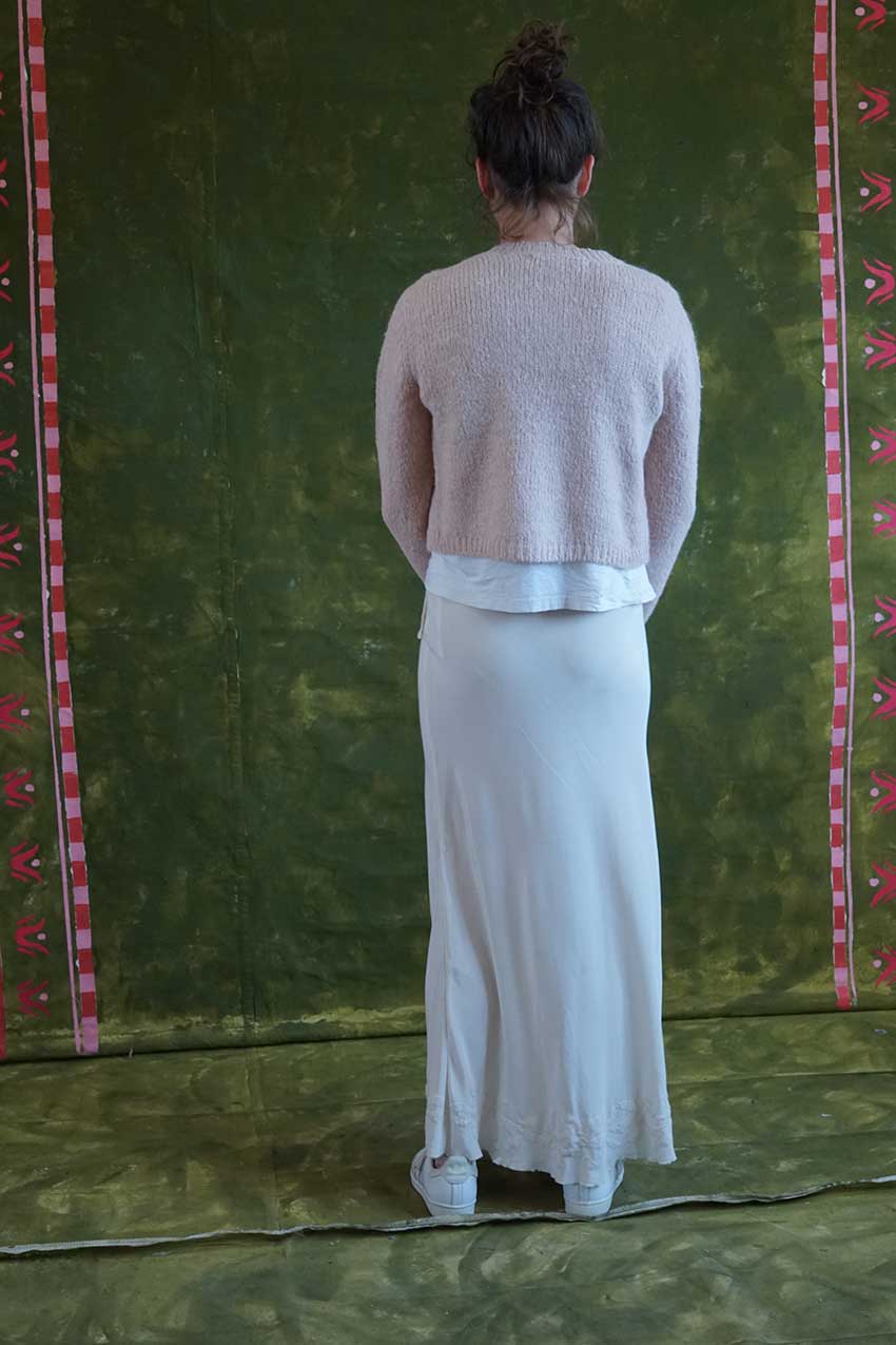 sale cutwork flower skirt long