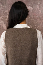 fluffy tie vest