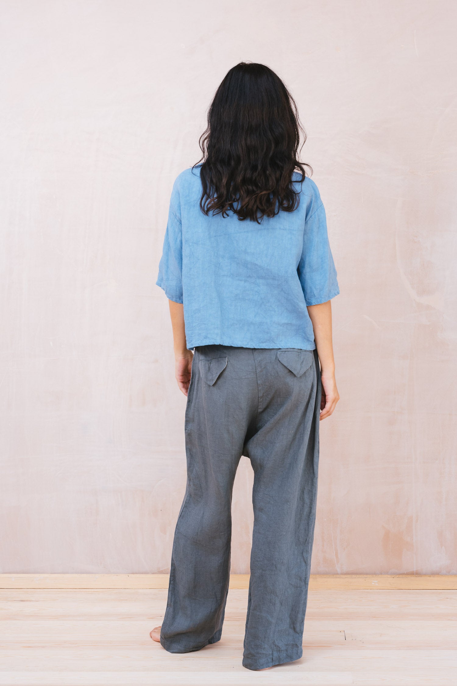 clean patch shirt linen