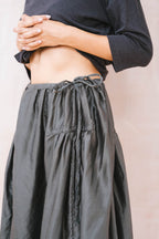 new frida skirt silk cotton satin