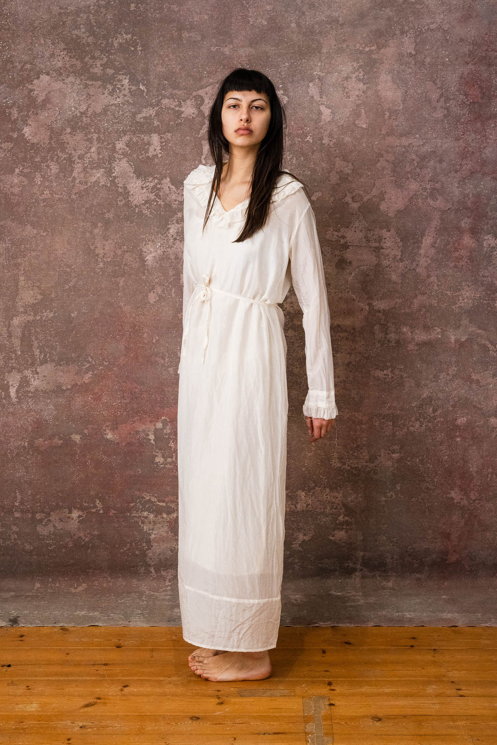 frill dress silk cotton voile