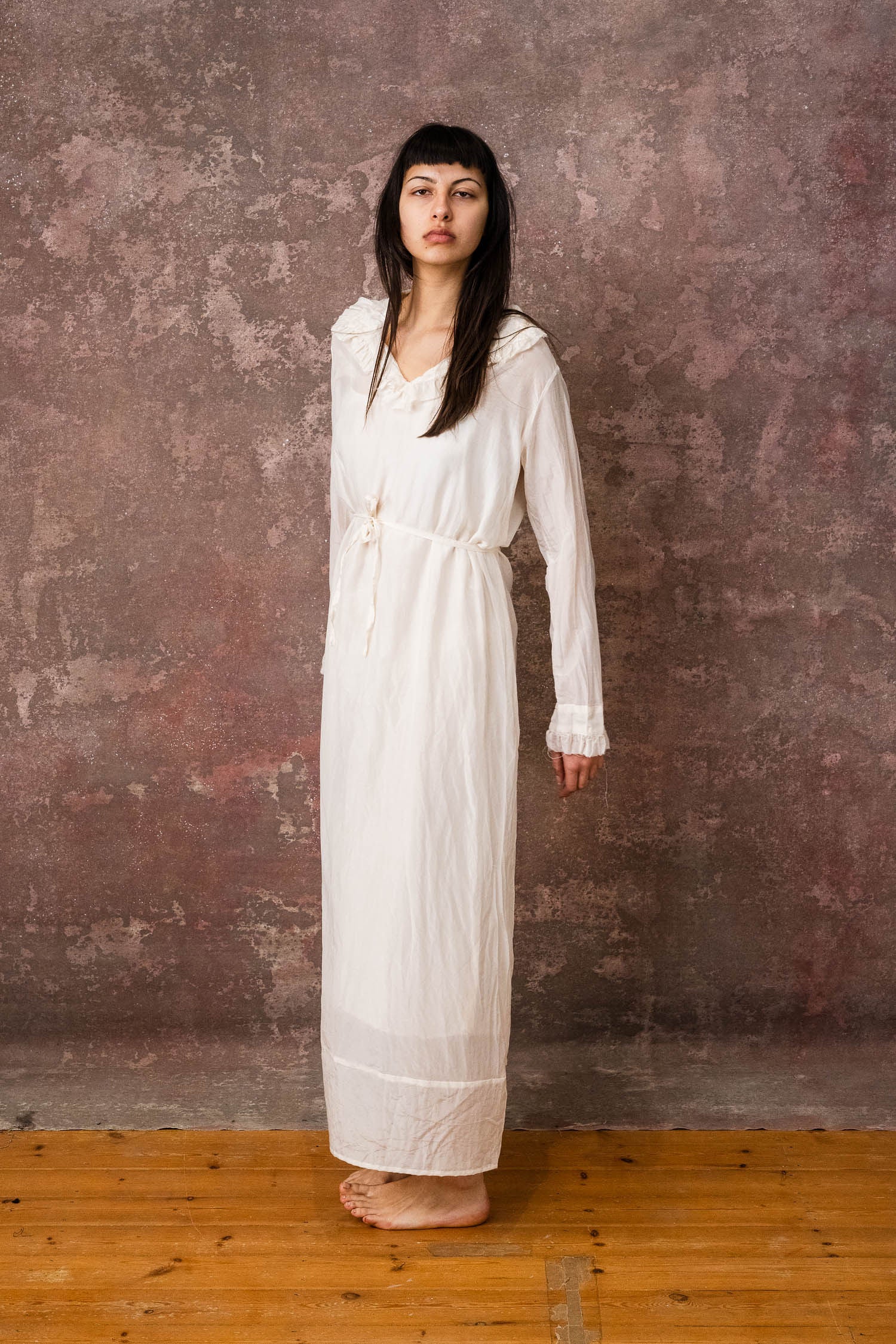 frill dress silk cotton voile