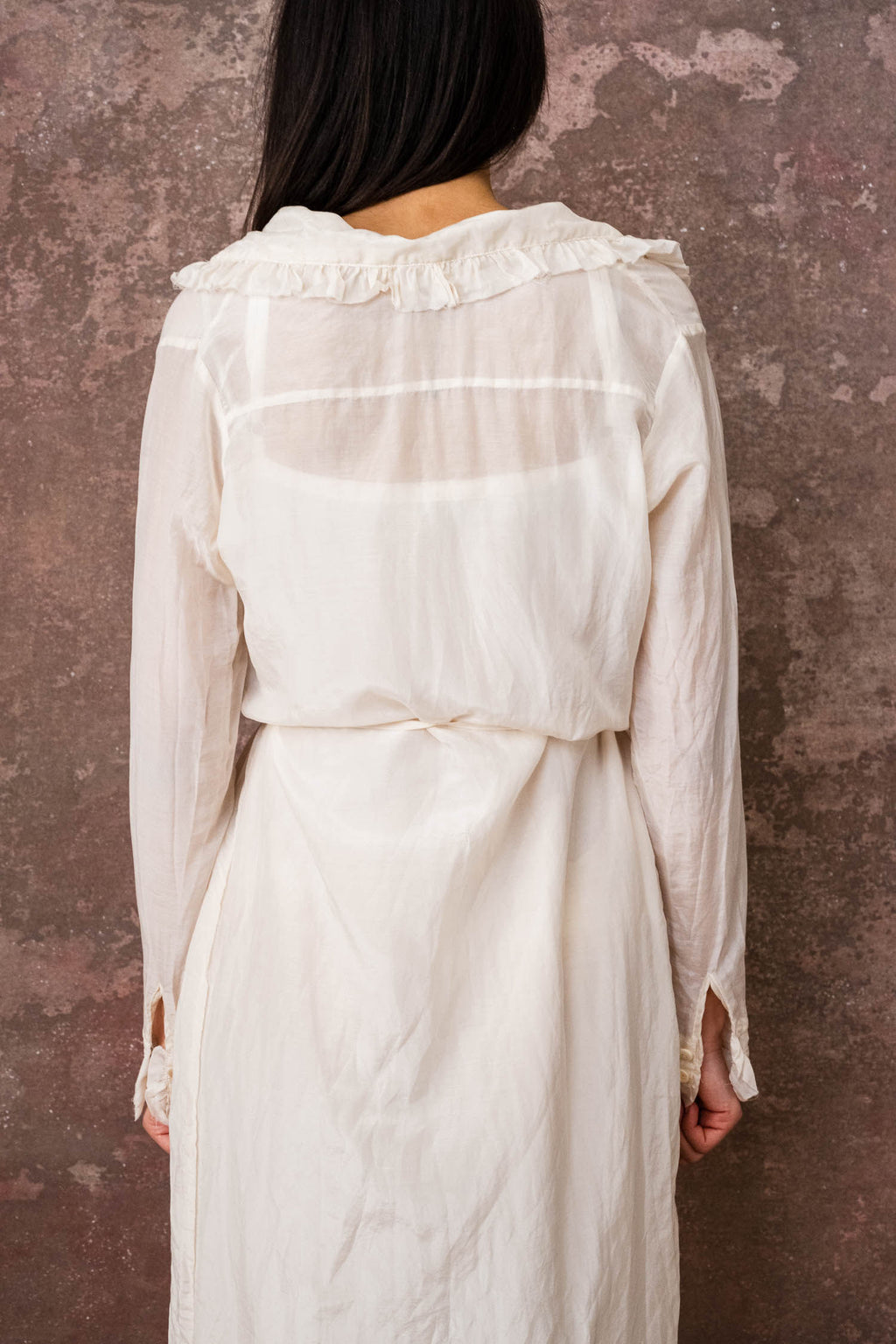 frill dress silk cotton voile
