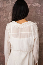 frill dress silk cotton voile