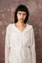 frill dress silk cotton voile