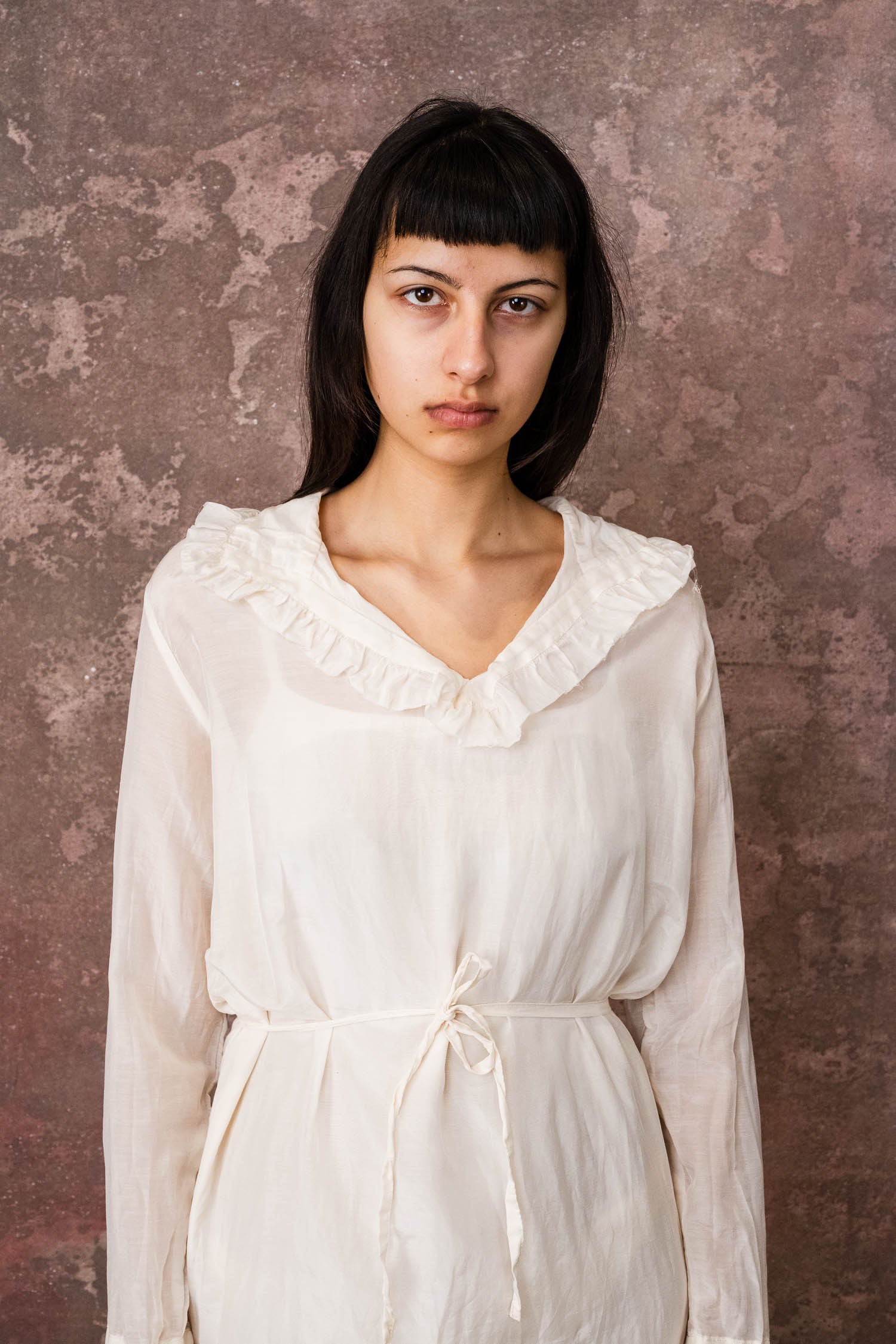 frill dress silk cotton voile
