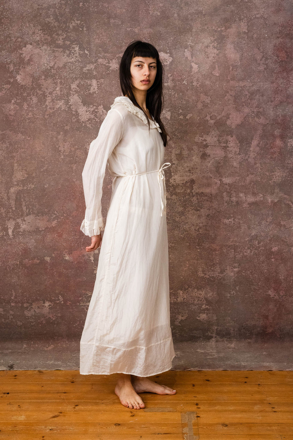frill dress silk cotton voile