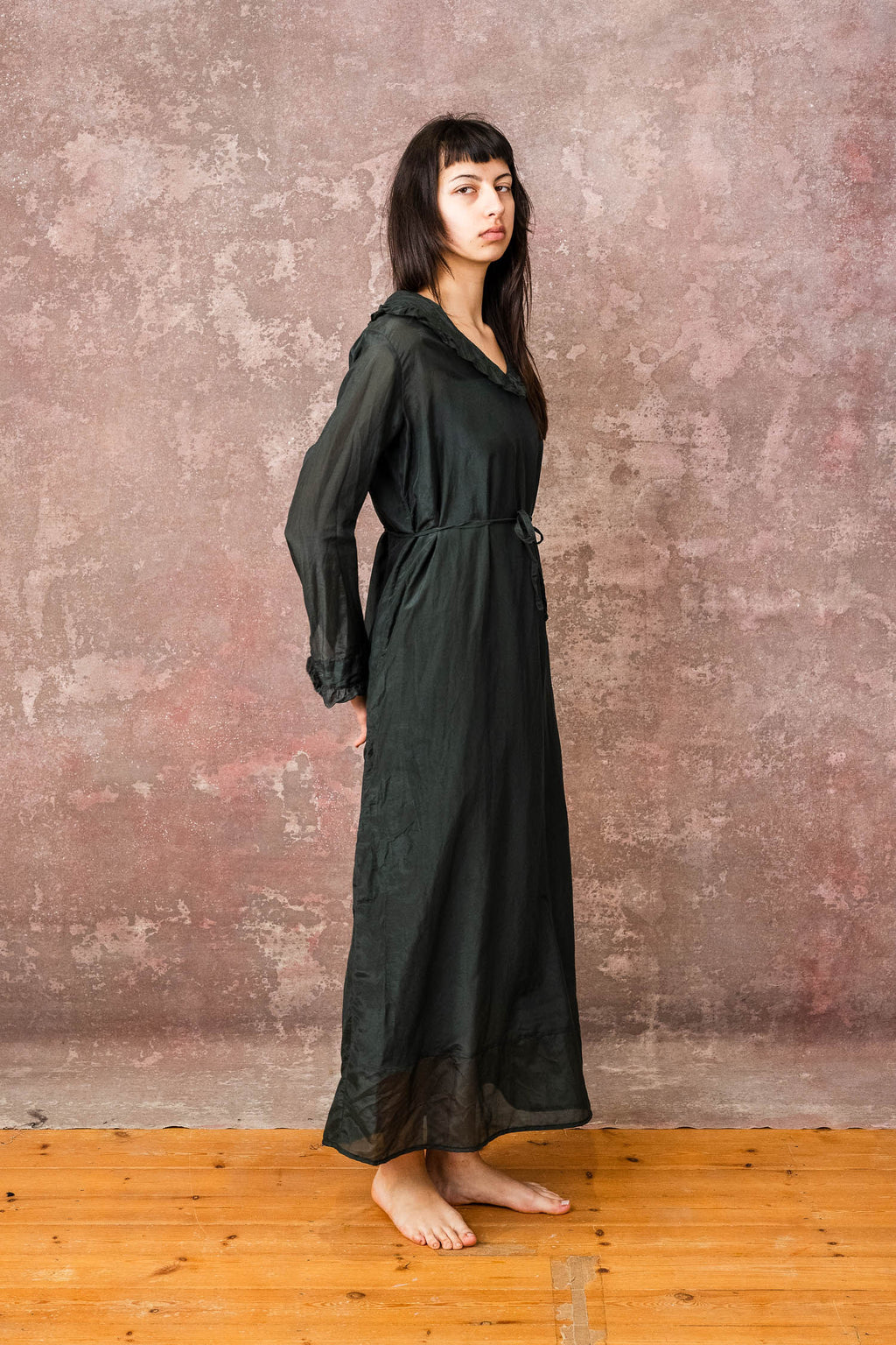 frill dress silk cotton voile