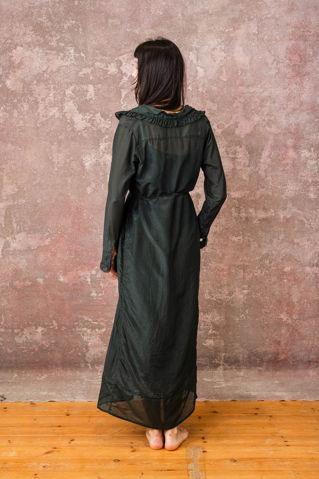 frill dress silk cotton voile