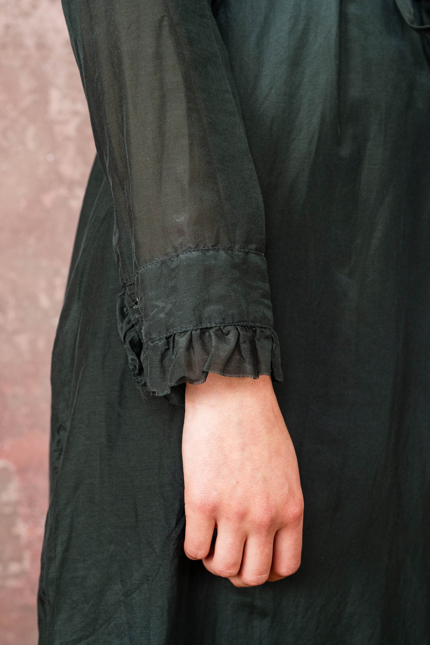 frill dress silk cotton voile