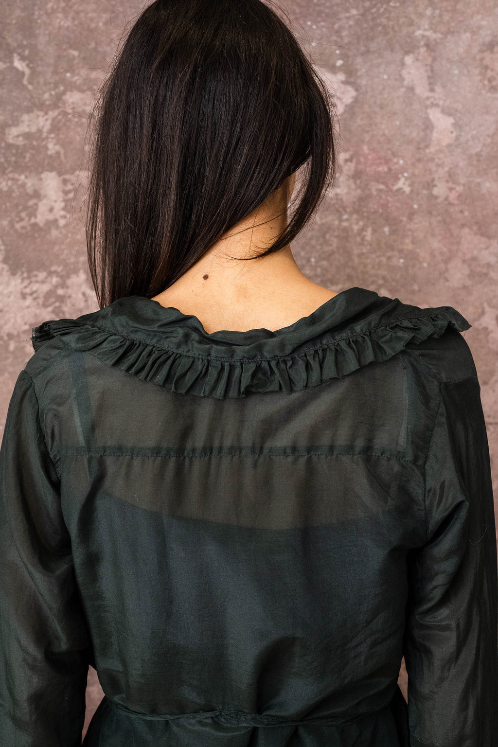 frill dress silk cotton voile