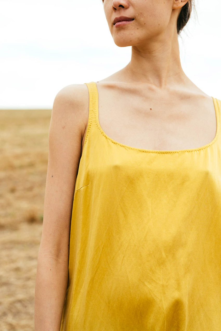 sale frill hem dress silk cotton satin