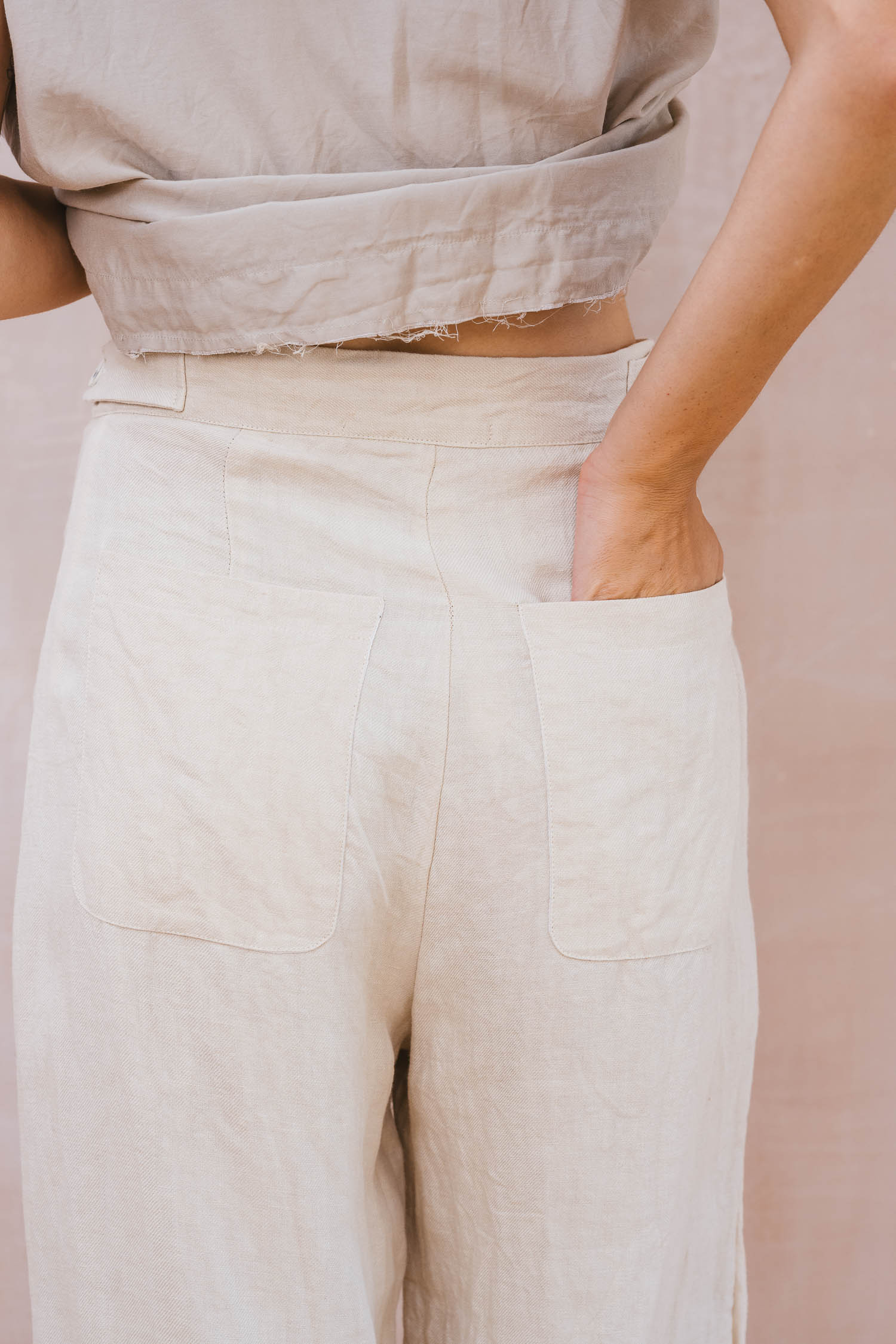 hem pants linen