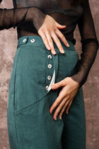 hem pants cotton twill