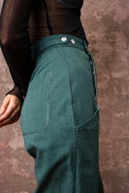 hem pants cotton twill