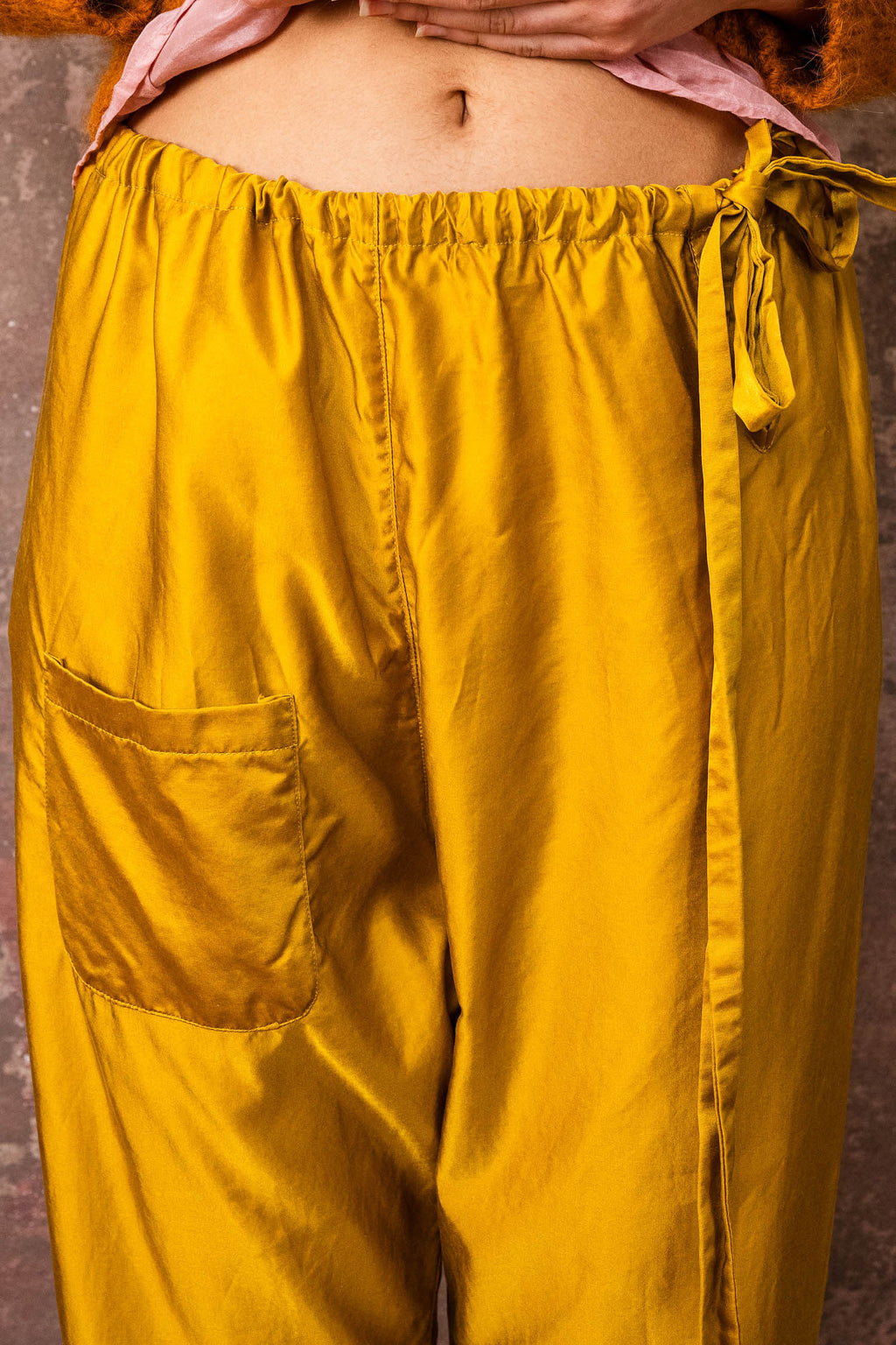 japan pants silk cotton satin