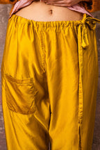 japan pants silk cotton satin