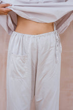 japan pants silk cotton satin