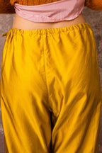 japan pants silk cotton satin