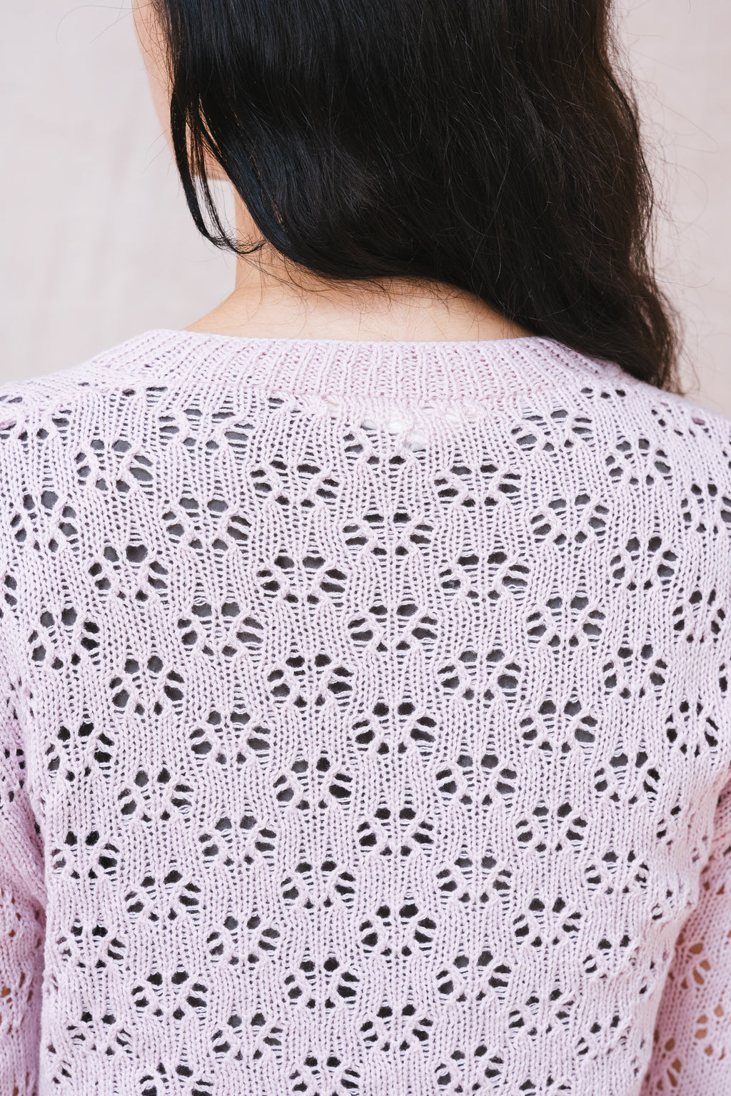 nickel cardigan lacey cotton cashmere