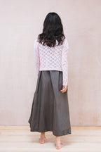 nickel cardigan lacey cotton cashmere