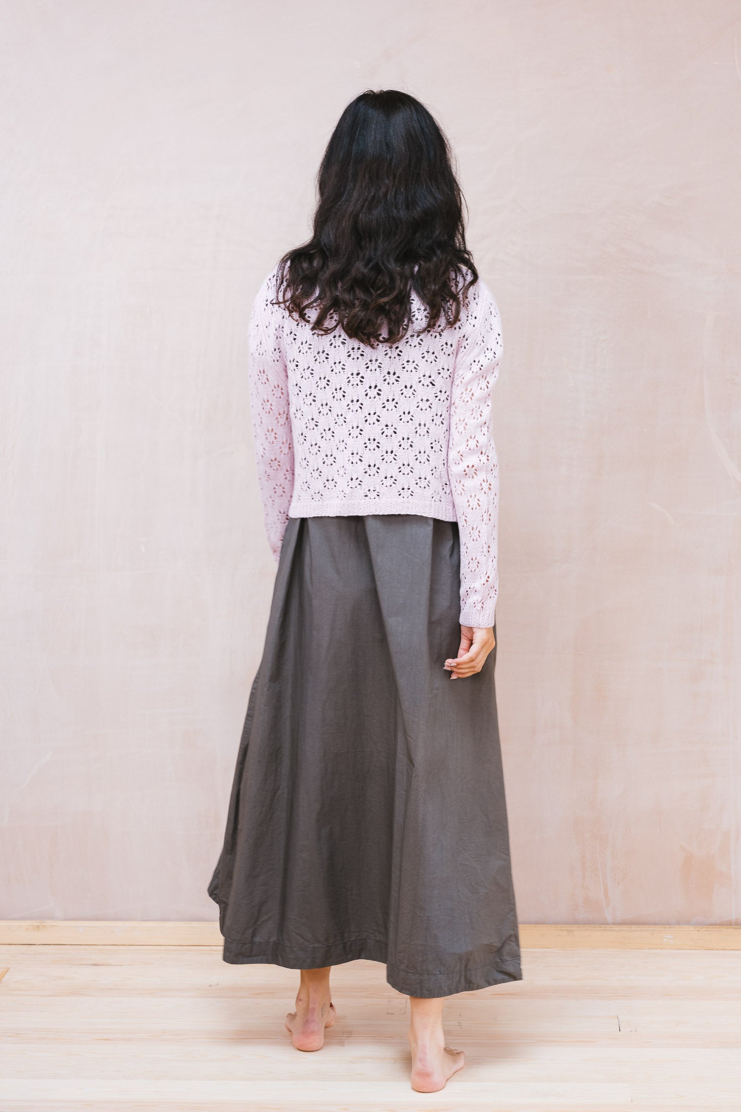 nickel cardigan lacey cotton cashmere