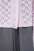 nickel cardigan lacey cotton cashmere