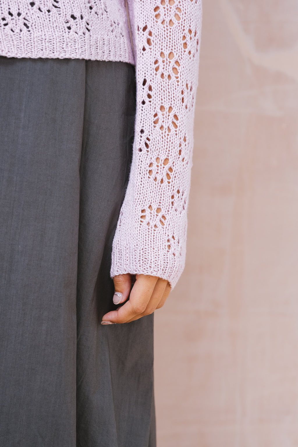 nickel cardigan lacey cotton cashmere