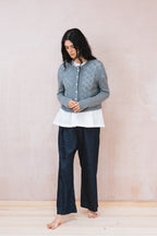 nickel cardigan lacey cotton cashmere