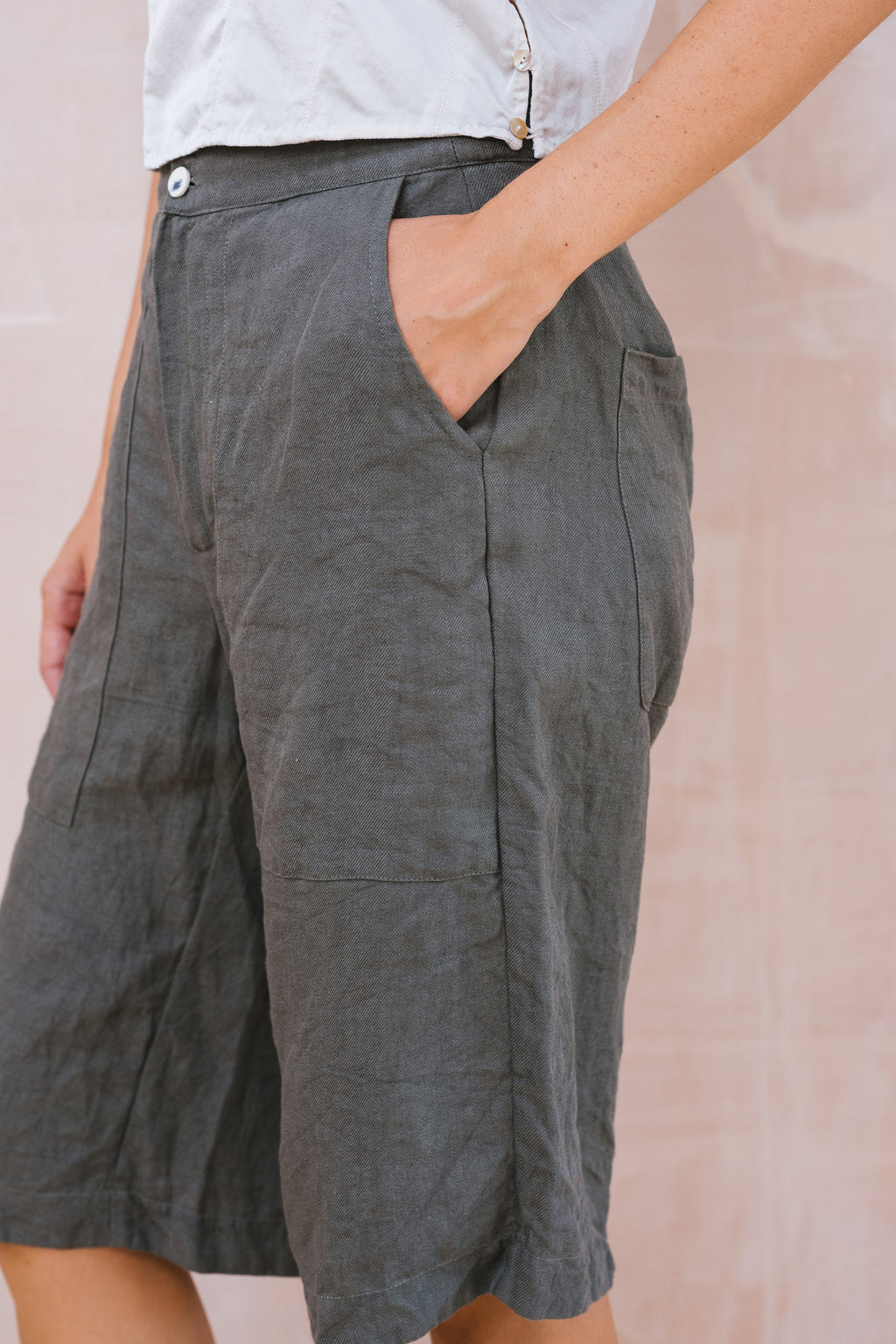 long shorts linen