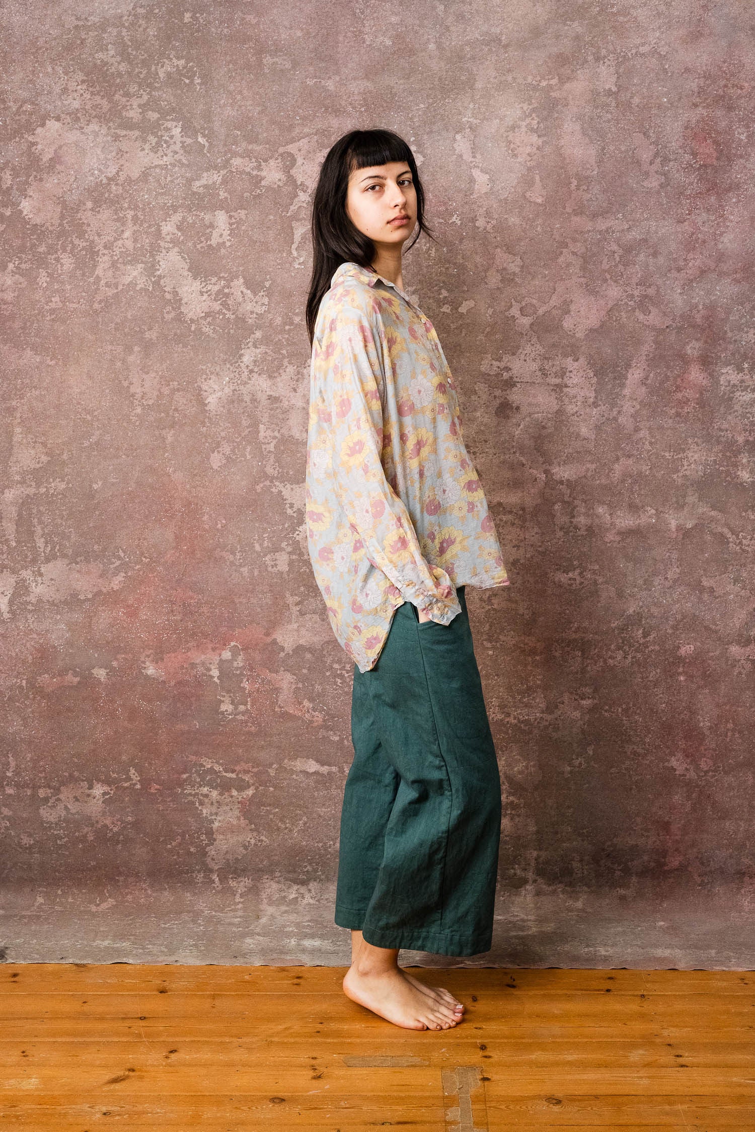 hem pants cotton twill
