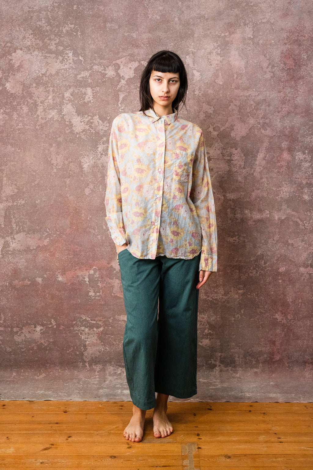 hem pants cotton twill