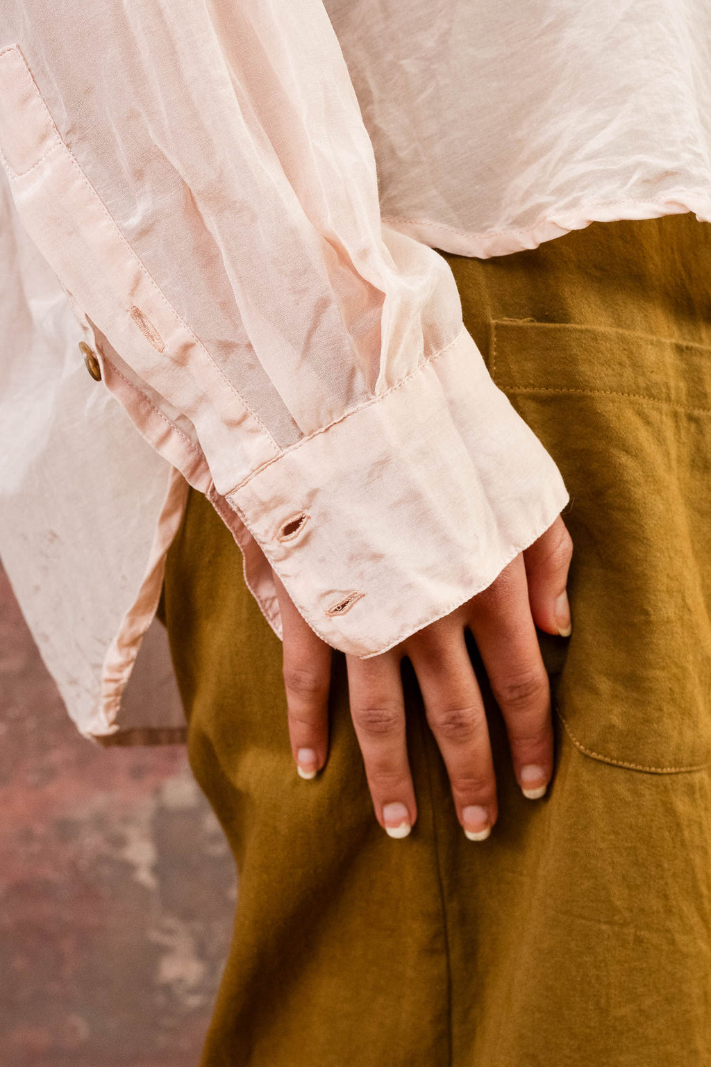 man shirt silk cotton voile