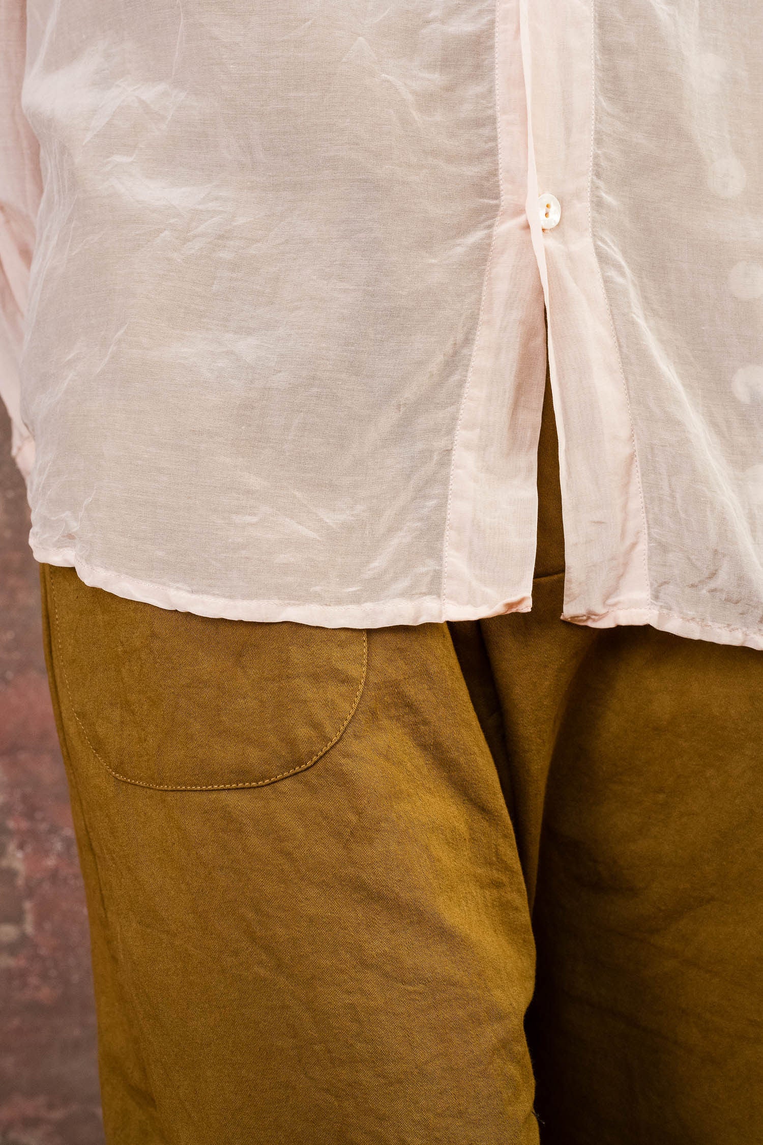 man shirt silk cotton voile