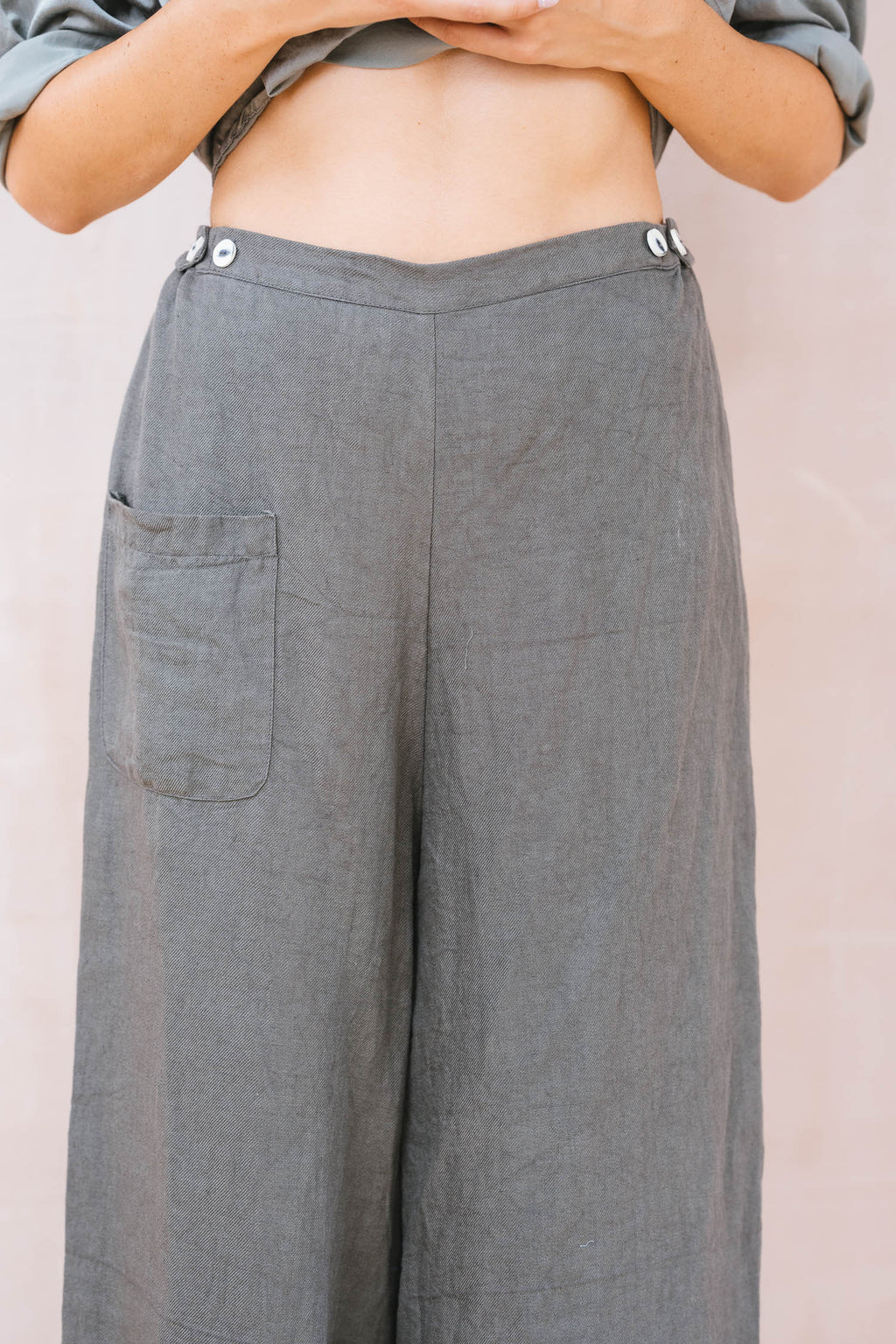 mud pants linen