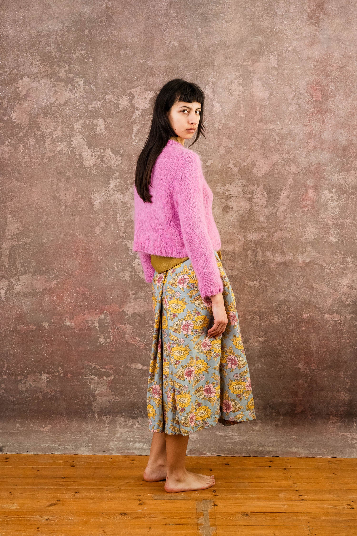 rowan skirt silk cotton print