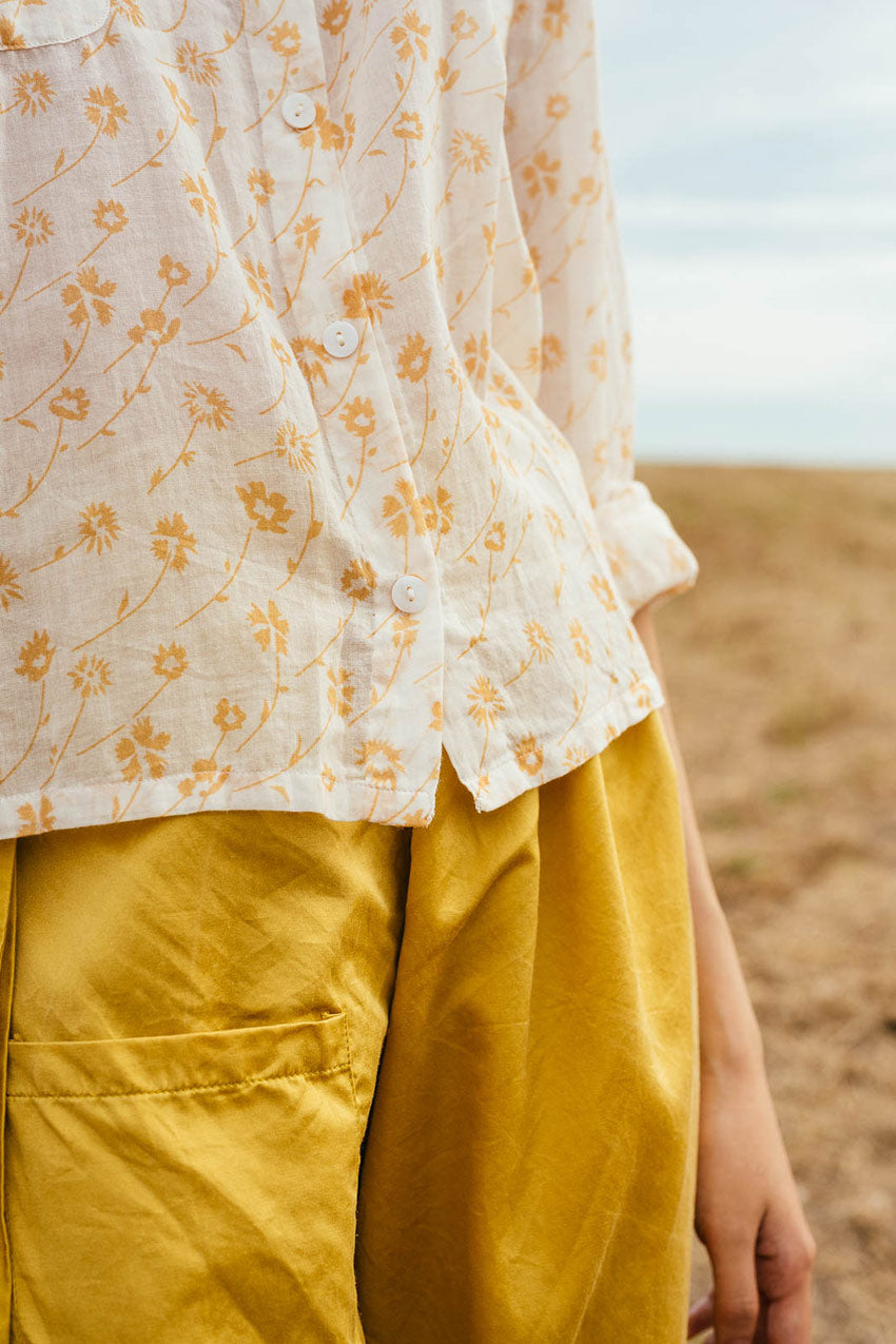 sale round collar shirt print