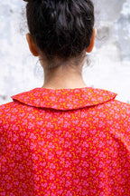 sale round collar shirt flower print