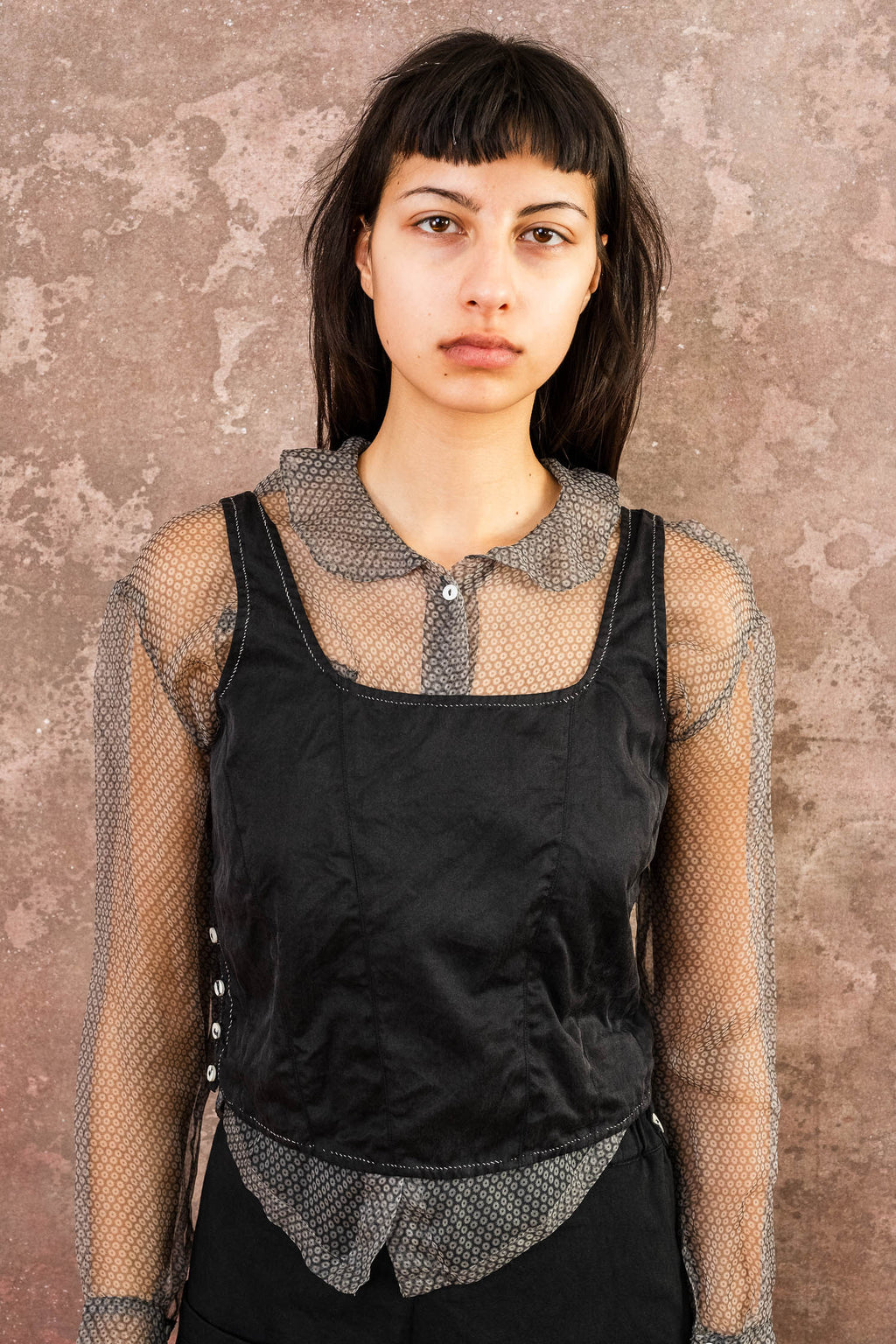 corset top silk cotton croccante