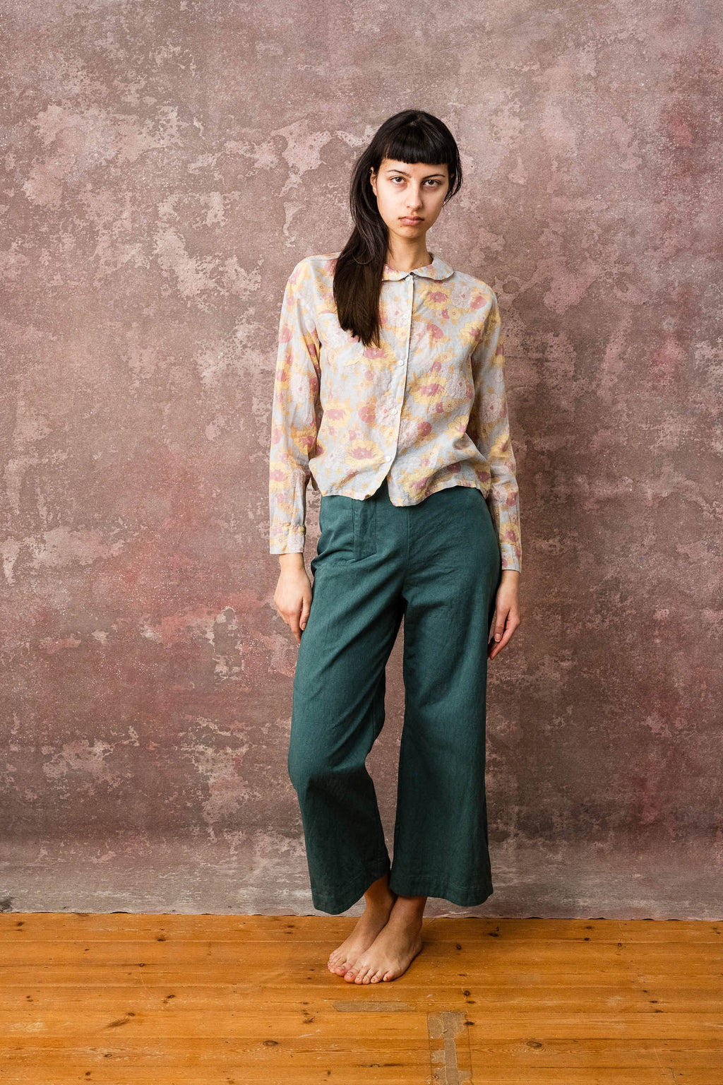 hem pants cotton twill