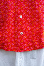 sale round collar shirt flower print