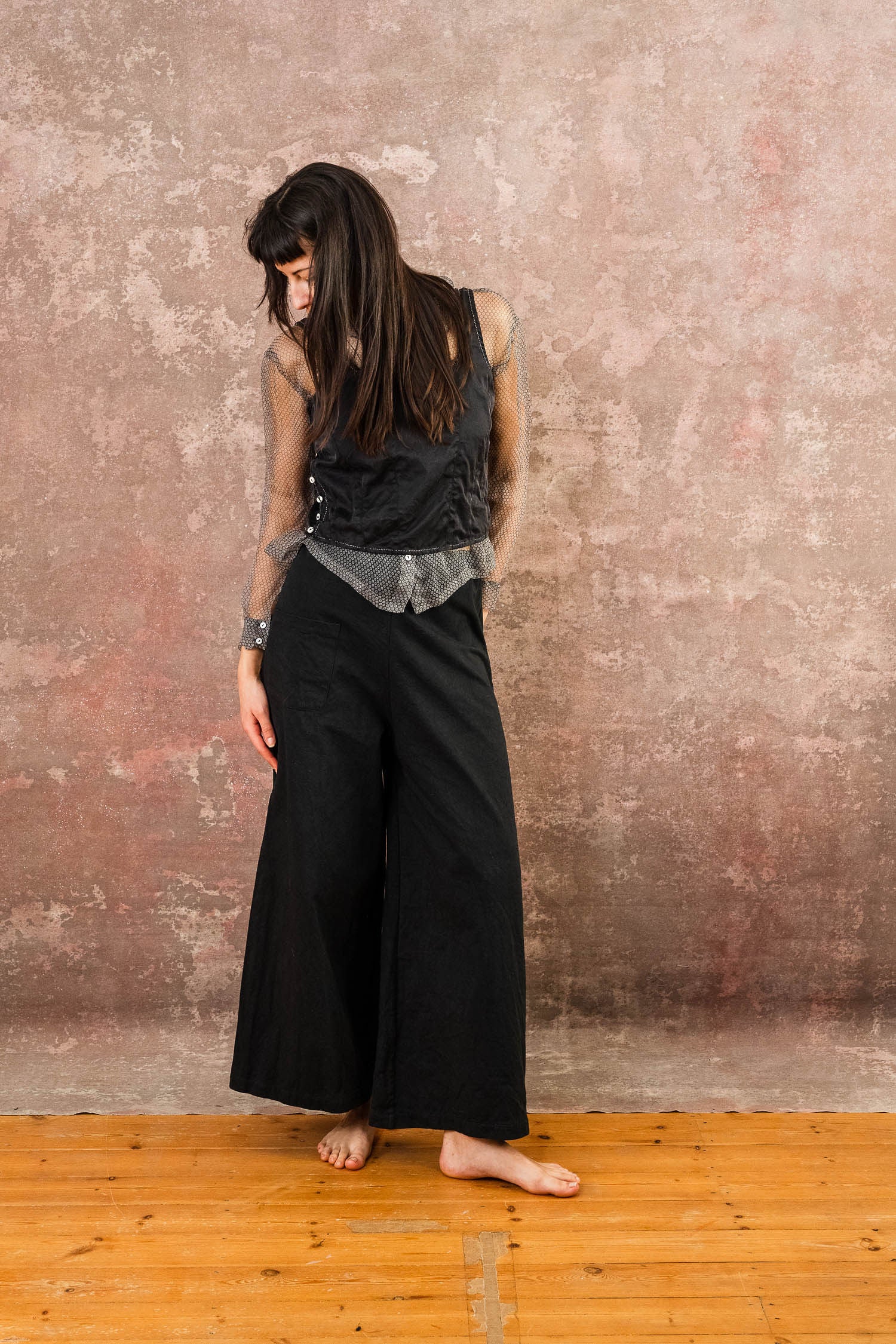 corset top silk cotton croccante