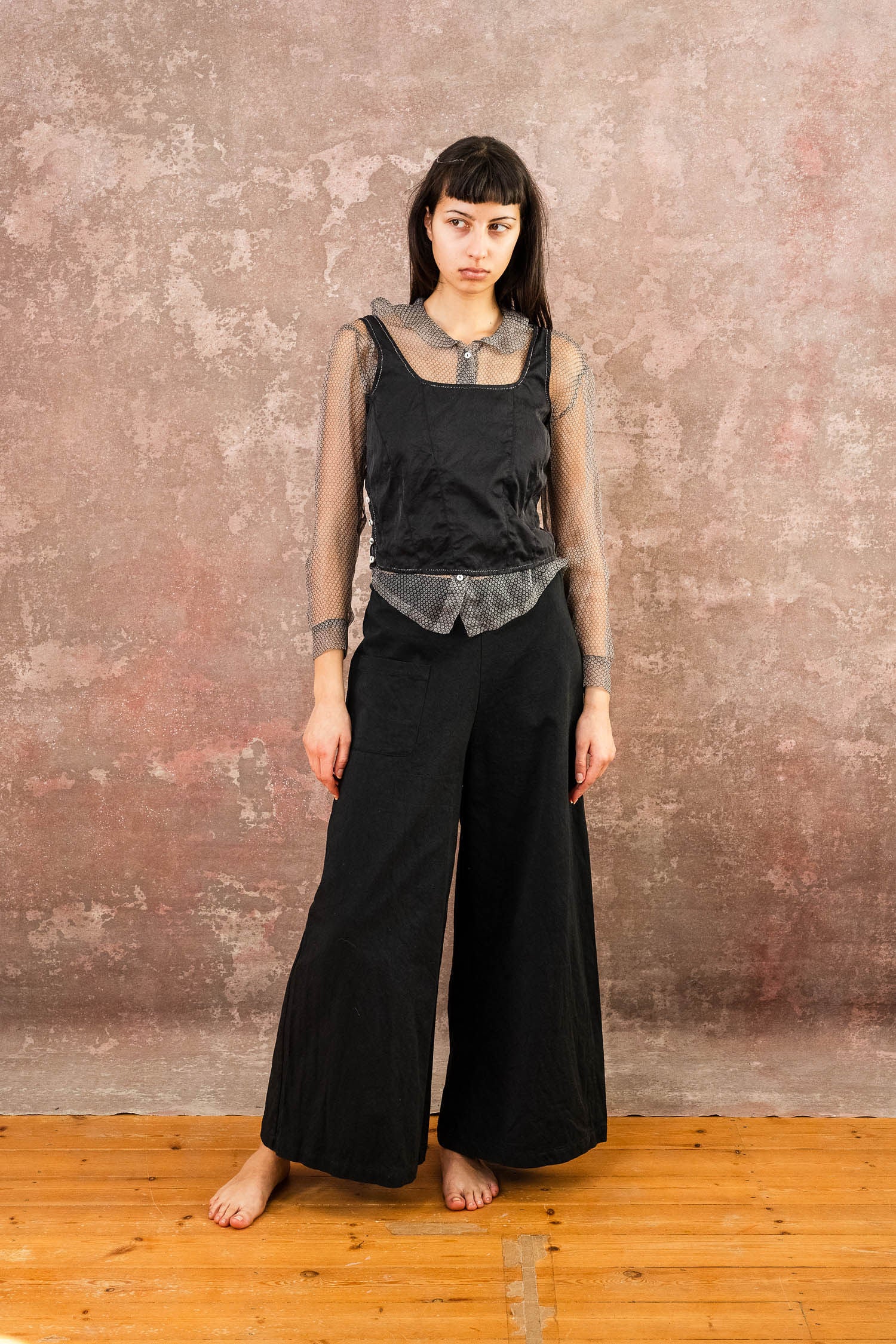 corset top silk cotton croccante