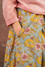 rowan skirt silk cotton print