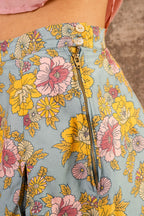 rowan skirt silk cotton print